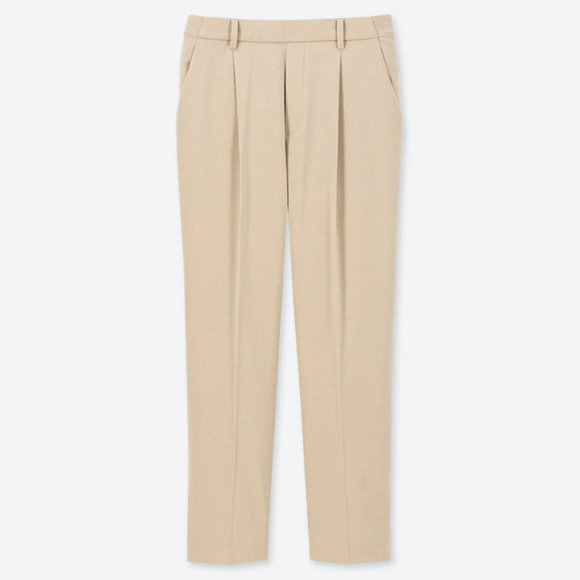 UNIQLO Ezy Ankle Pants Khaki - Picture 1 of 2